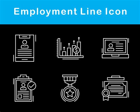 Employment Vector Icon Set 20651241 Vector Art at Vecteezy