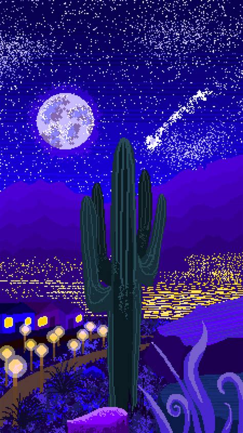 Starry Desert Cityscape By Merrincreates On Deviantart