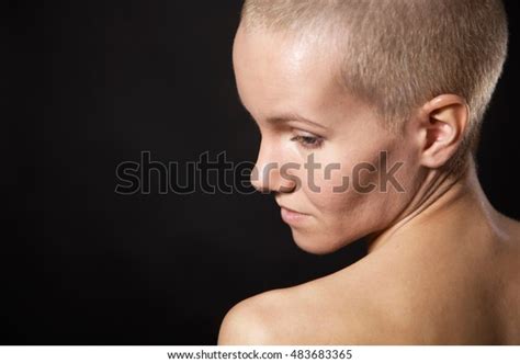 Nude Woman Shaved Head Stock Photo 483683365 Shutterstock