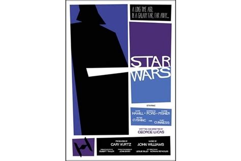 Saul Bass Retro Star Wars Poster Star Wars Retro Poster Star Wars Poster