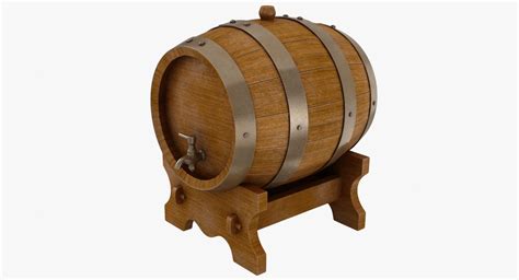 Дубовая винная бочка 3D Модель $24 - .max .fbx .obj .3ds .ma .c4d - Free3D