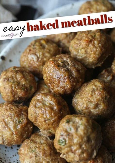 Oven Baked Meatballs Artofit