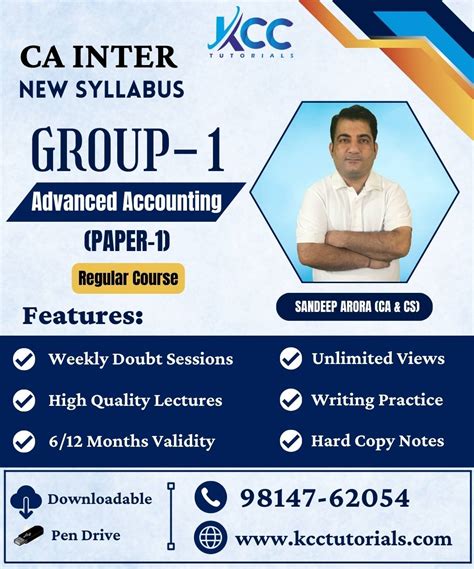 Best Affordable Ca Inter Advanced Accounting Video Lectures