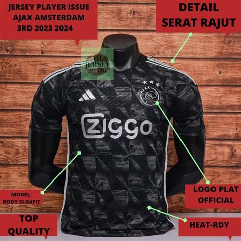 Jual JERSEY BOLA PLAYER ISSUE AJAX AMSTERDAM 3RD 2023 2024 TOP QUALITY