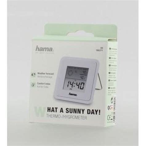 Hama Thermo-/hygrometer "TH50", wit | bol