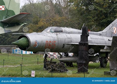 MIG-21 Soviet Fighter, Warszawa, Poland Editorial Stock Photo - Image ...