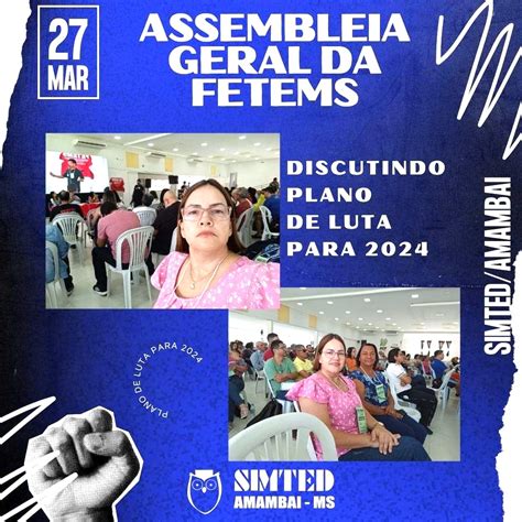 Em Assembleia Geral FETEMS Define E Aprova Plano De Lutas Para Rede