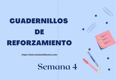 Cuadernillos De Reforzamiento De La Semana Para Todos Los Grados