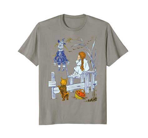 Classic Scarecrow Toto Wizard Of Oz Dorothy Tshirt Ln Lntee