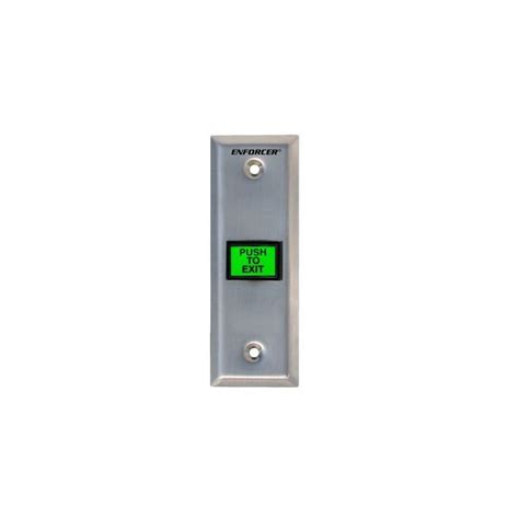 Seco Larm SD 7103GC PEQ Illuminated Green PUSH TO EXIT Button