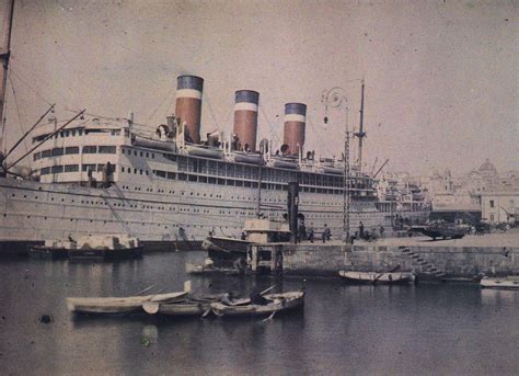 More Early Color Photos Of Ocean Liners 1910s 20s R Oceanlinerporn