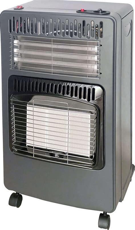 Пeчка за отопление газ + електричество Elite EGERH-1219 Сива 4200 W ...