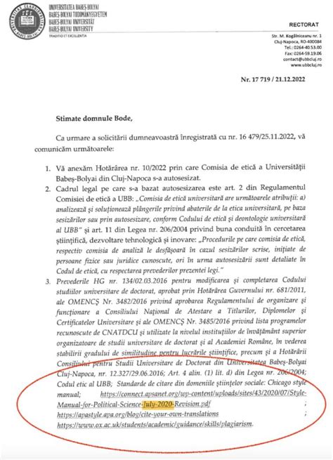 Cu Privire La Hot R Rea De Ast Zi A Comisiei De Etic A Universit Ii