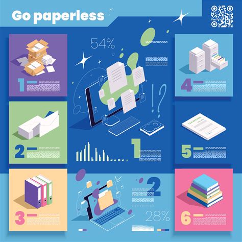 Isometric Go Paperless Infographics 25803746 Vector Art at Vecteezy