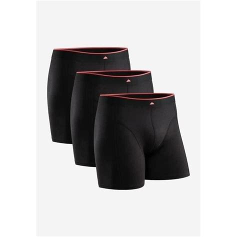 Lot De Boxers En Fibre De Bambou Homme Danish Endurance Noir