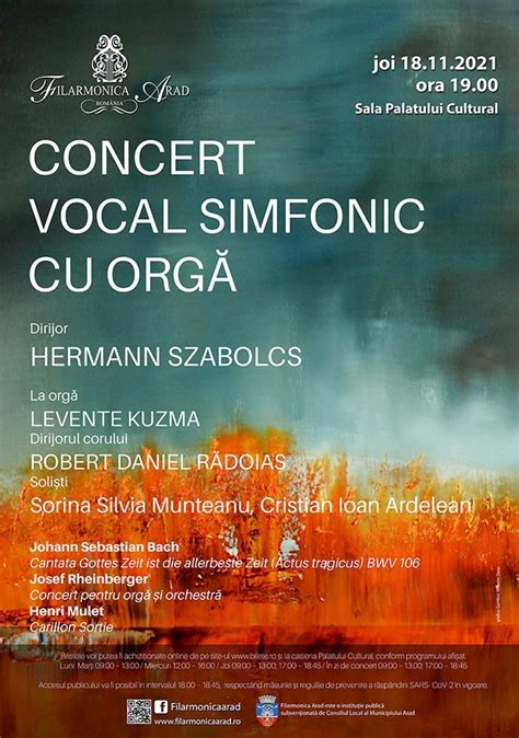 Concert Vocal Simfonic Nov