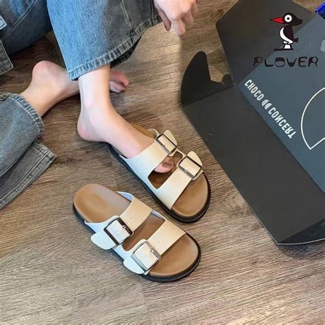 Dép Lê Nữ 2 Quai Ngang Cài Điều Chỉnh Thời Trang Đế 3 5Cm Êm Chân Chống Trượt Cho Nữ hot trend