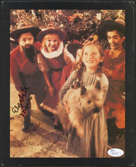 Jerry Maren & Elizabeth Maren Signed "The Wizard of Oz" 8 x 10 Photo ...