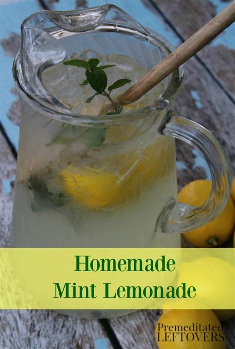 Homemade Mint Lemonade Recipe