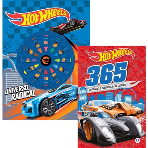 Livros Giz De Cera Hot Wheels Universo Radical Hot Wheels 365