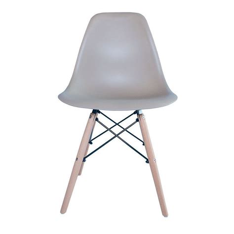 Cadeira Eiffel Charles Eames Base Madeira Sala De Jantar Nude D Rossi
