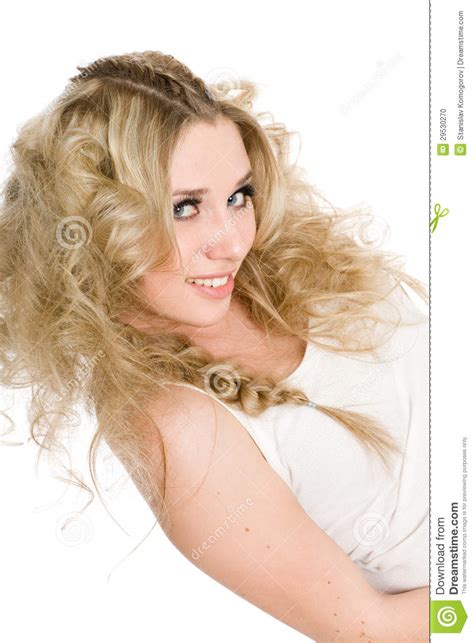 Belle Jeune Fille Blonde De Verticale Photo Stock Image Du Visage Fille 29530270