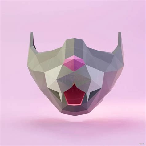 Head Wearable Cat decorative protective mask 2 | Paperzone VN