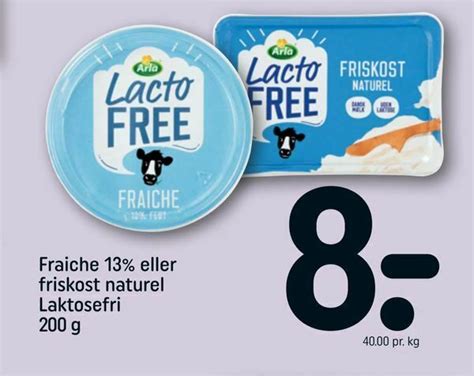 Fraiche Eller Friskost Naturel Laktosefri Tilbud Hos Rema