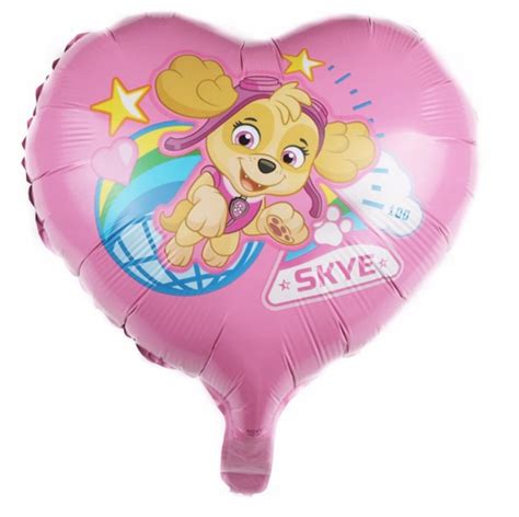 BALON FOLIOWY PSI PATROL SKYE SERCE URODZINY 45cm 14269860459 Allegro Pl