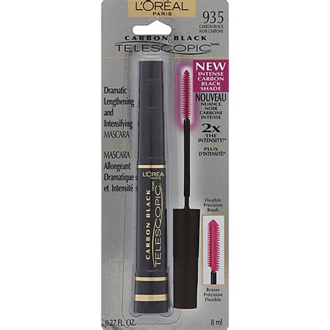 Loreal Paris Telescopic Original Lengthening Mascara Carbon Black 027 Fl Oz Grocery