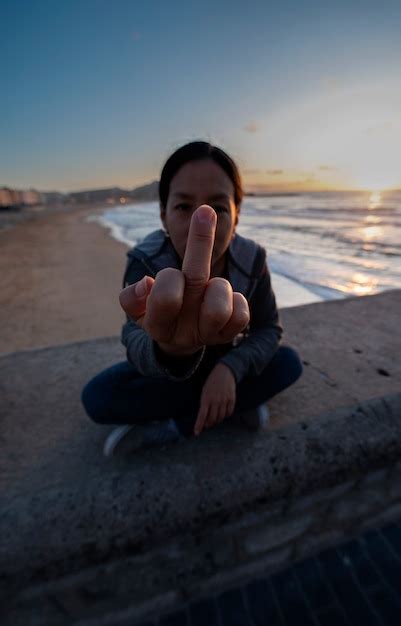 Premium Photo Sit Woman Doing A Finger Fuck