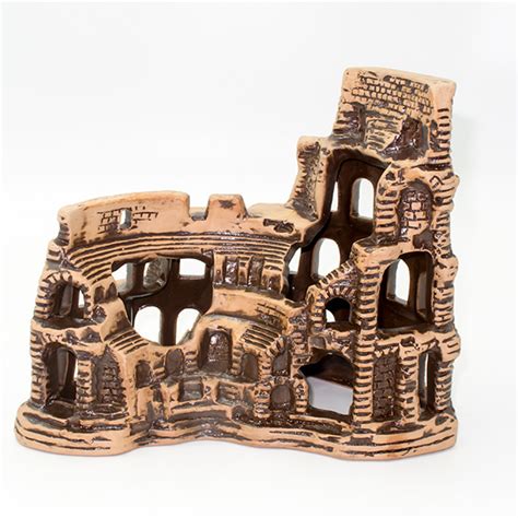 Декорация терракотовая глина Колизей 23*10*19 см :: Аква-Лого :: Декор ...