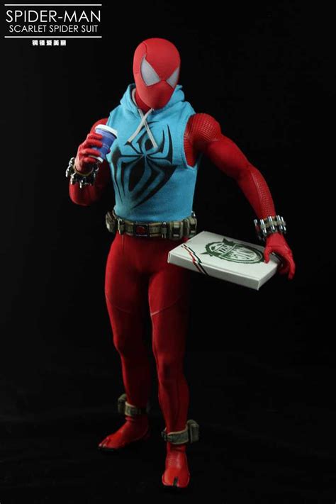 Hot Toys Marvels Spider Man Vgm Spider Man Scarlet Spider Suit Th Scale Collectible