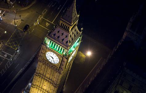 London From Above At Night Big Ben London Night London