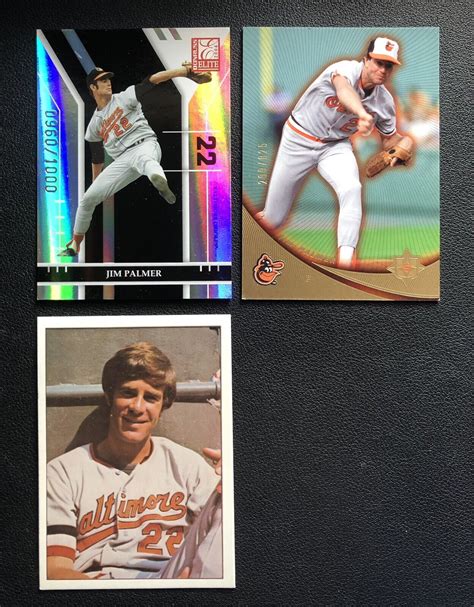 Jim Palmer Baseball Card Lot Of W Serial Numbered Baltimore