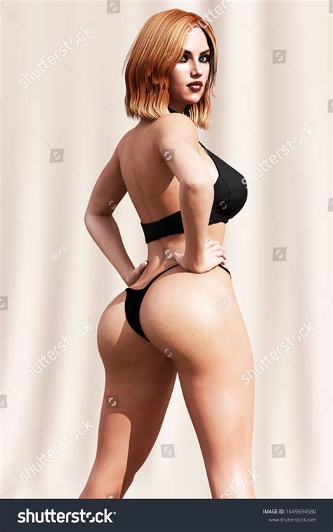 3d Render Woman Bikini Stock Illustration 1649694580 Shutterstock