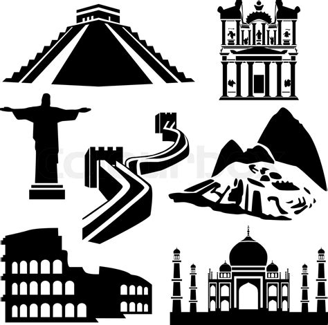 map of seven wonders of the world