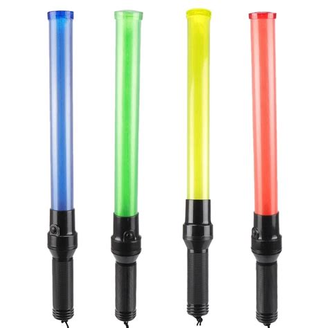 Traffic Safety Stick Flashing Reflective Led Traffic Signal Baton Wand