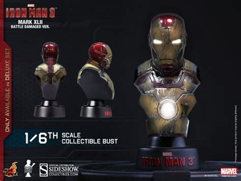 Hot Toys Iron Man Busts Deluxe Set Up For Order Marvel Toy News