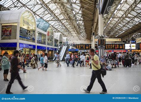 view  victoria rail station editorial stock image image