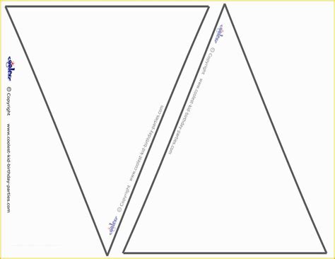 Free Printable Triangle Banner Template Of 7 Best Of Blank Pennant