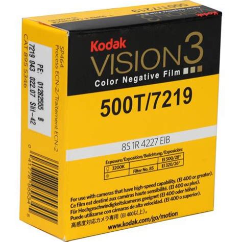 Kodak VISION3 500T Color Negative Film #7219 8955346 B&H Photo