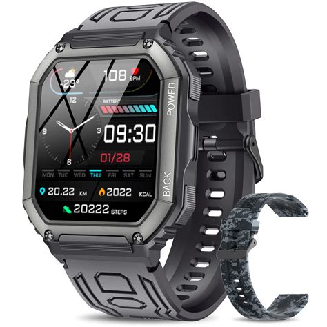Smart Watches for Men-1.8"Tactical Military Sports Smart Watch with ...