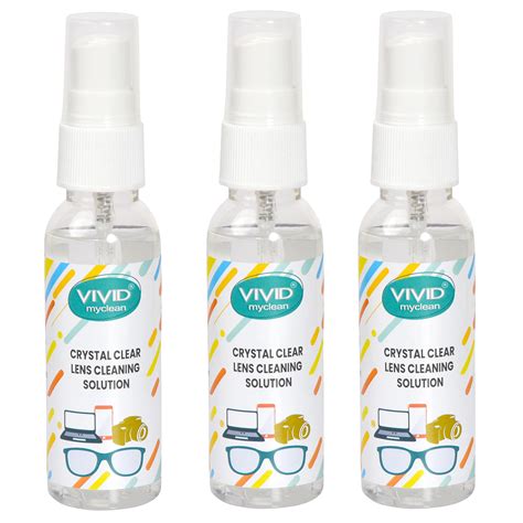 Buy Vividvision® Myclean Lens Cleaning Solution Spray Contain No Detergent No Foam For