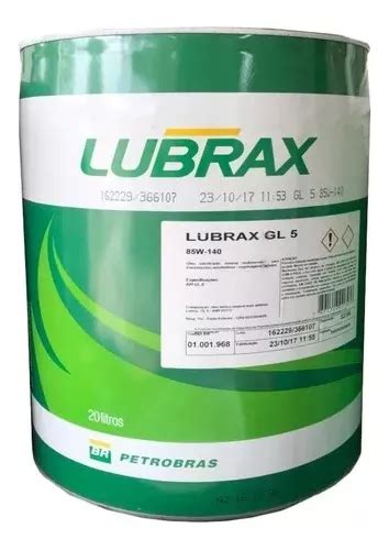 Lubrax 85w140 Gl5 Óleo Cambio E Diferencial Balde 20 Litros