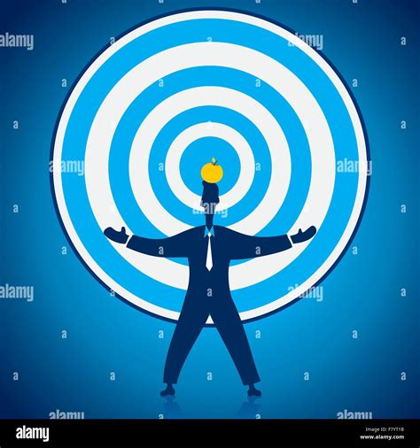 Focus The Businessmen Apple In Head Stock Vector Image And Art Alamy