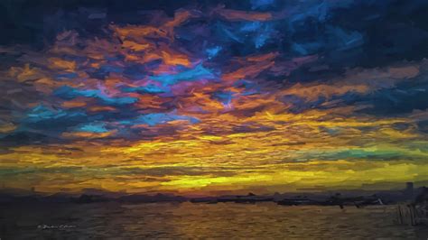 Fager's Island Sunset Digital Art by Darlene Freas - Pixels