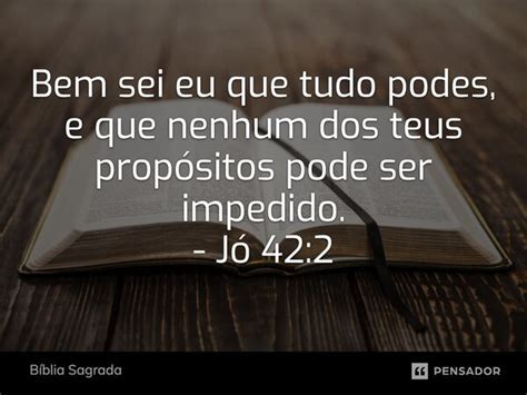 Versículo Bem Sei Eu Que Tudo Podes