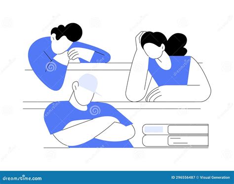 Boring Lecture Isolated Cartoon Vector Illustrations Cartoondealer