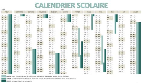 Vacances Scolaires 2014